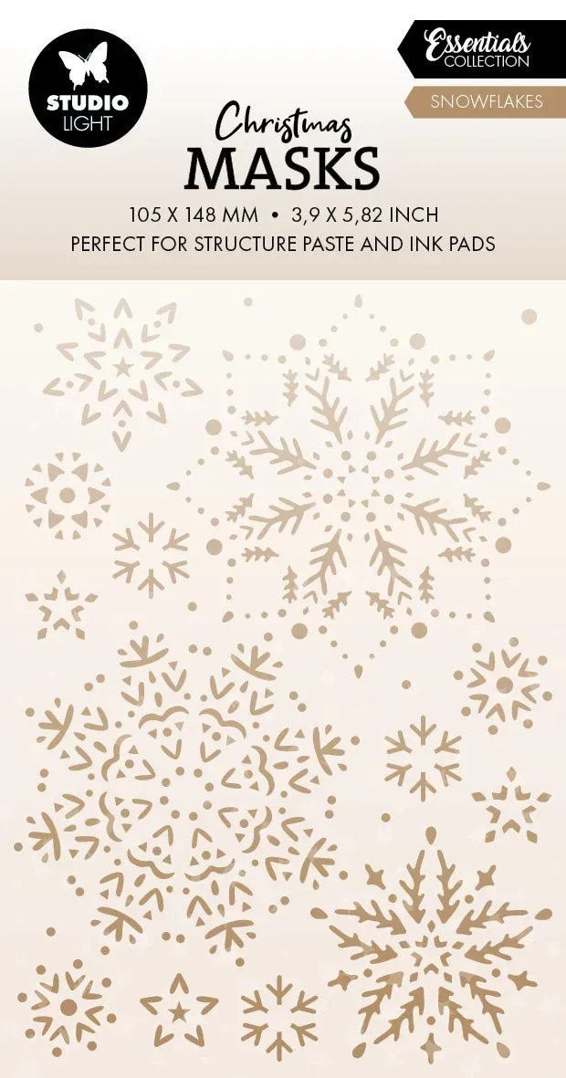 StudioLight Essentials Mask Snow Background Schablone