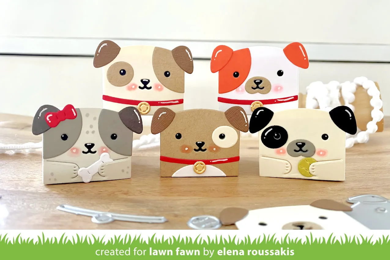 Lawn Fawn Tiny Gift Box Dog Add-On Stanze LF2887