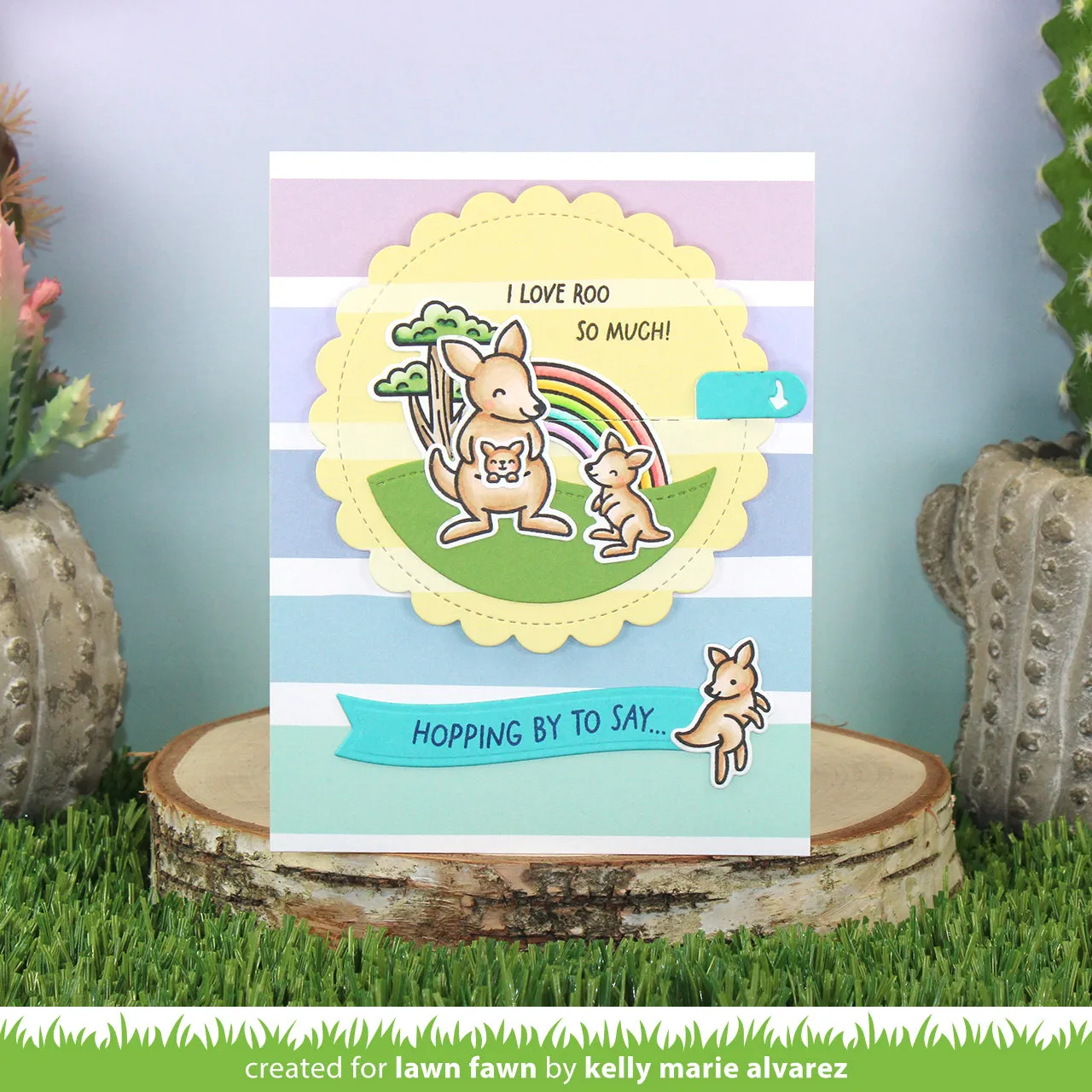 Lawn Fawn Give it a Whirl Bundle Drehkarte interaktiv