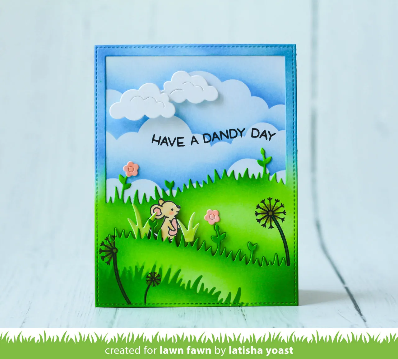 Lawn Fawn Lawn Cuts Meadow Backdrop Portrait LF2268 Stanzen