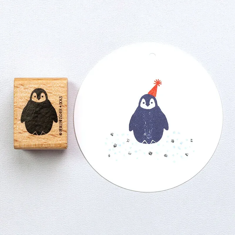 Perlenfischer Penguinbaby Stempel 25x20 mm Winter
