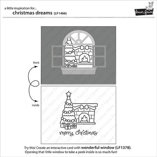 Lawn Fawn Christmas Dreams Stempelset Weihnachten