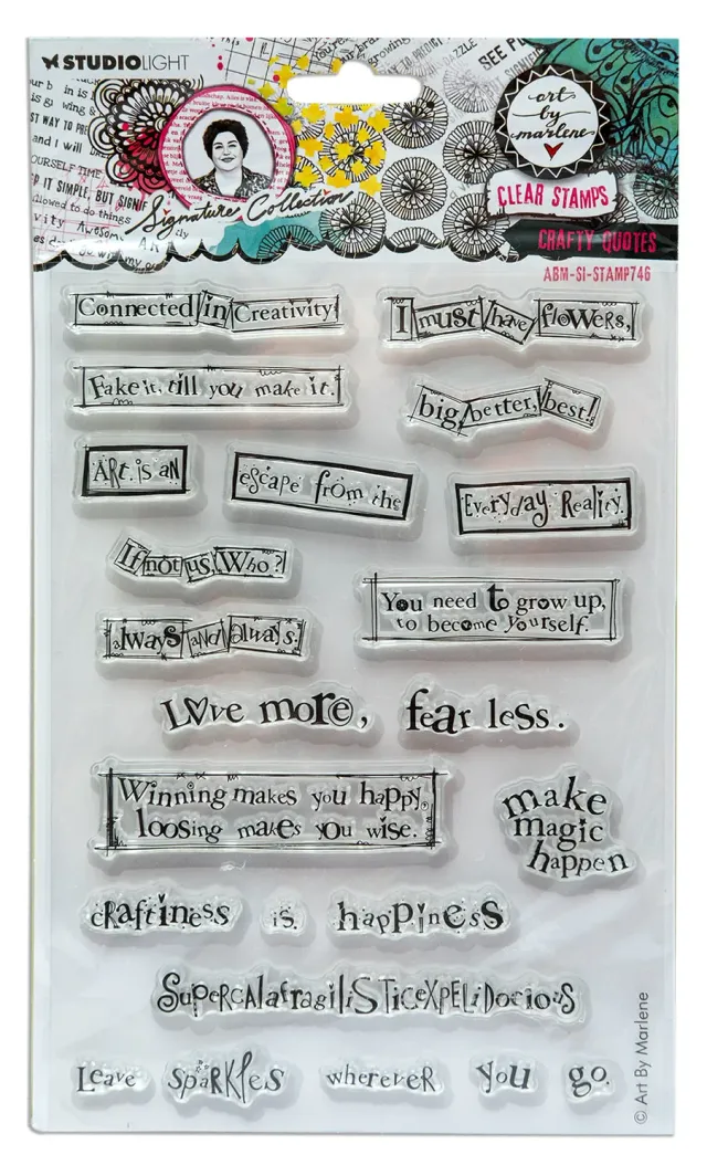 StudioLight Art by Marlene Stempel Crafty Quotes Clear