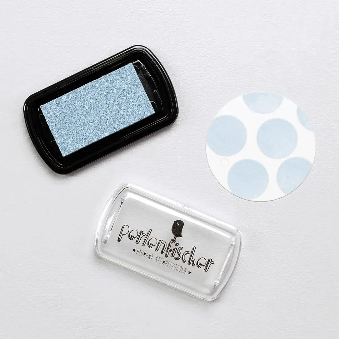 Perlenfischer Taube Mini Stempelkissen Pigment