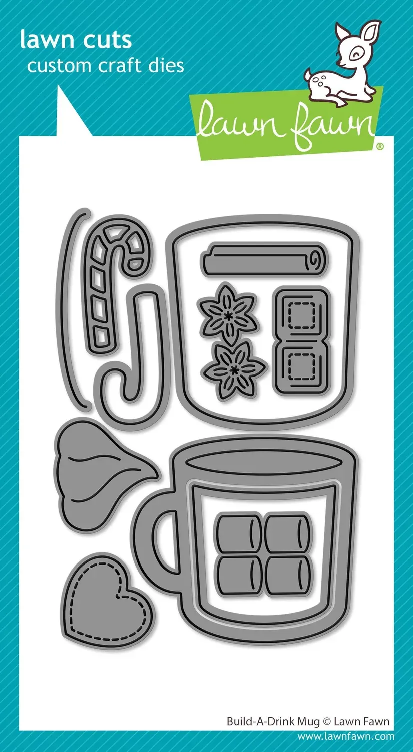 Lawn Fawn Build-A-Drink Mug Stanzen Tasse 12-teilig