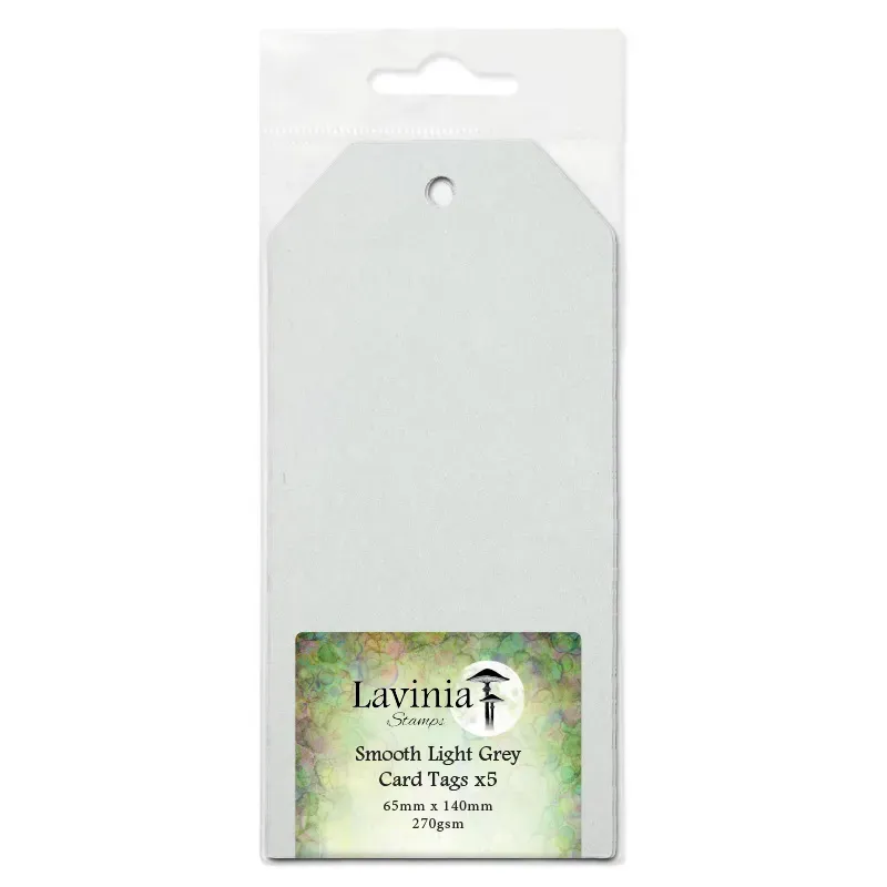 Lavinia Stamps Smooth Light Grey Tags 65x140mm Anhänger