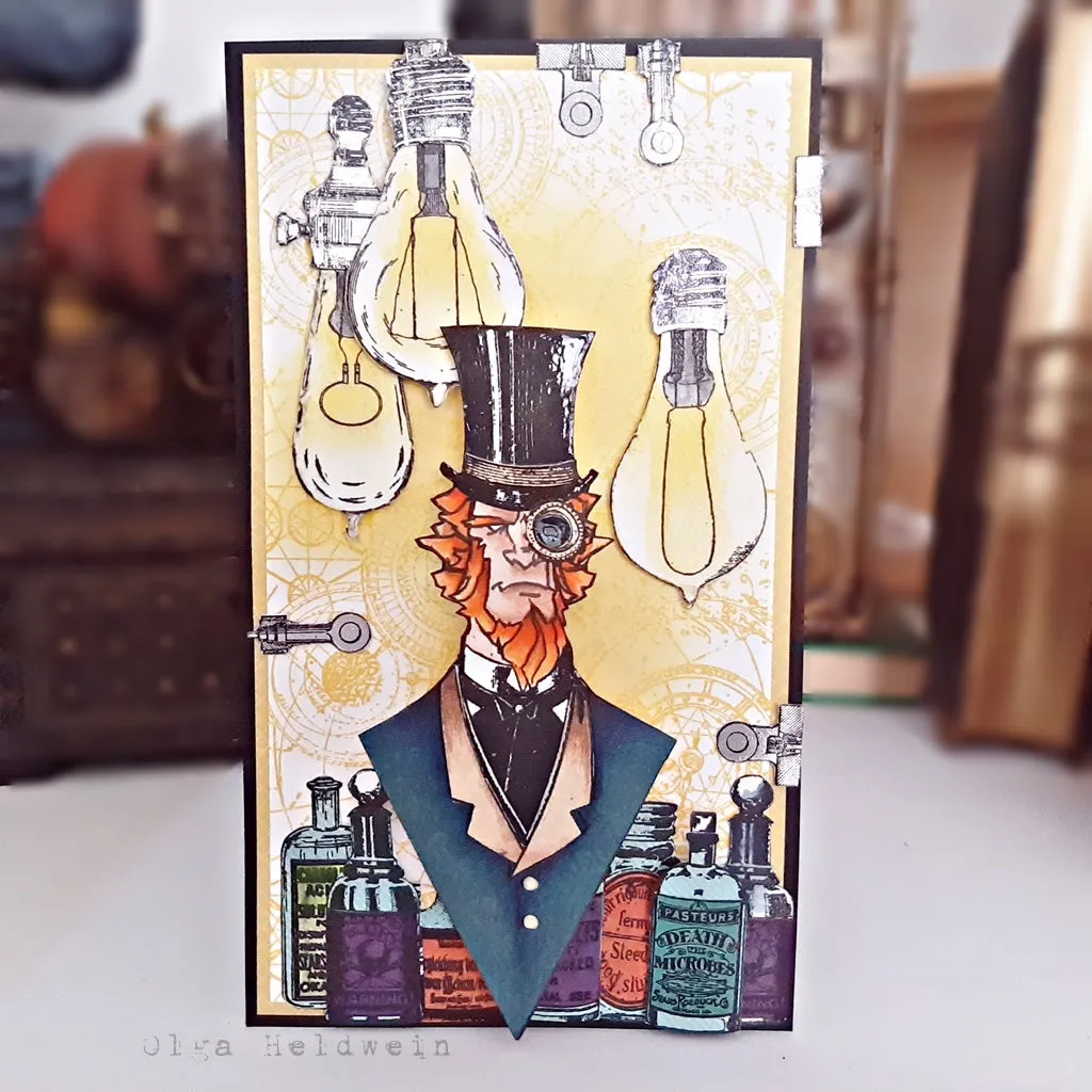 AALL and Create #387 Steampunk Alchemist Stempelset A4