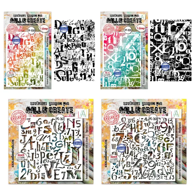AALL and Create Typestorm Mathpunk Bundle Stempel Schablone