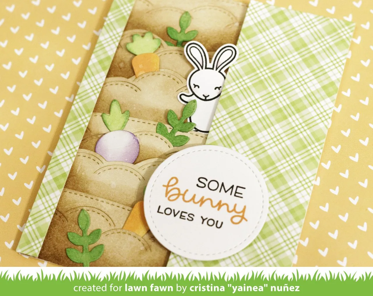 Lawn Fawn Lawn Cuts Stitched Garden Border Stanzen Gemüse