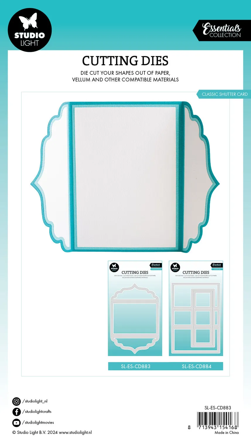 Studio Light Essentials Classic shutter card Stanzschablone für Shutterkarte