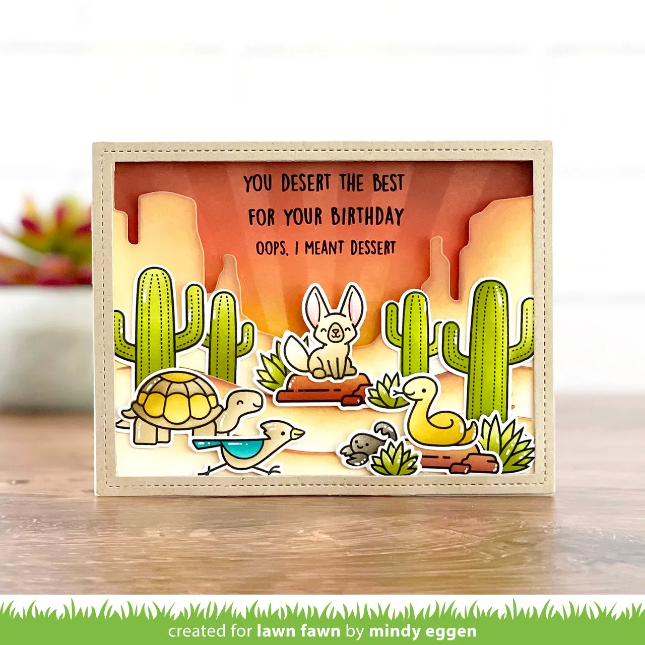 Lawn Fawn Critters in the Desert Coloring Stencils 2-teilig