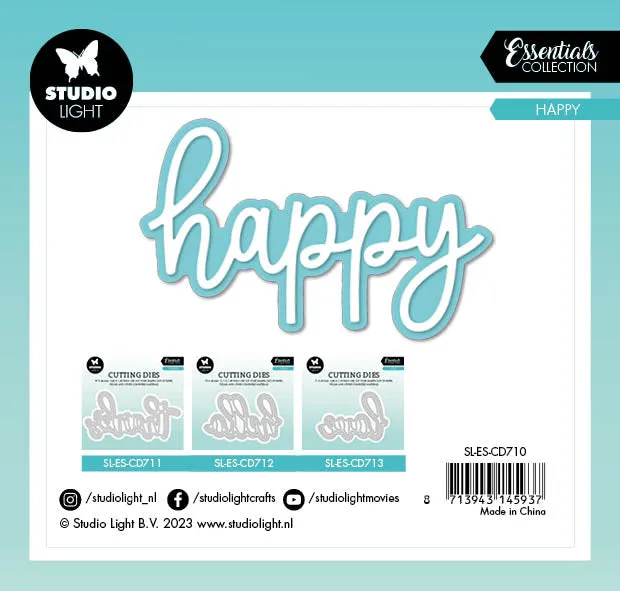 StudioLight Essentials Happy Cutting Die Schriftzug Stanze