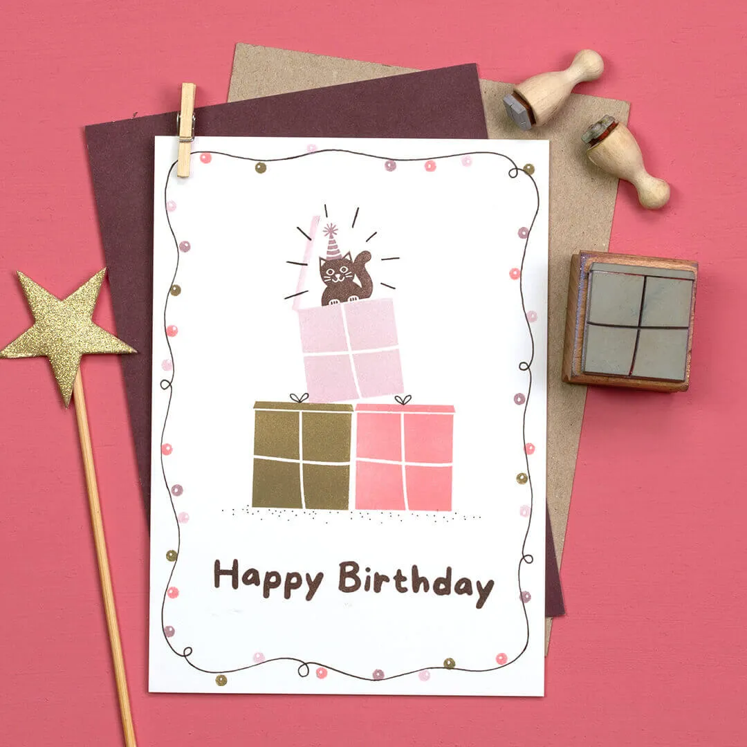Perlenfischer Happy Birthday 7 Stempel 64x10 mm Schrift