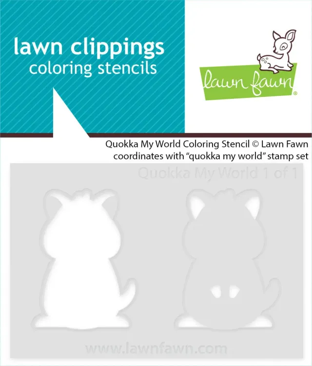 Lawn Fawn Quokka My World LF3938 Schablone 1-teilig