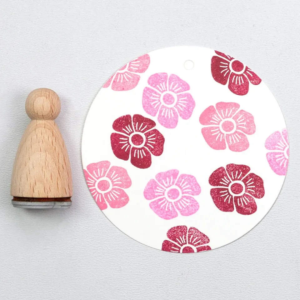 Perlenfischer Anemone Stempel 19x18 mm Blume
