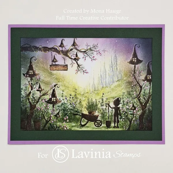 Lavinia Stamps Wheelbarrow Stempel Schubkarre