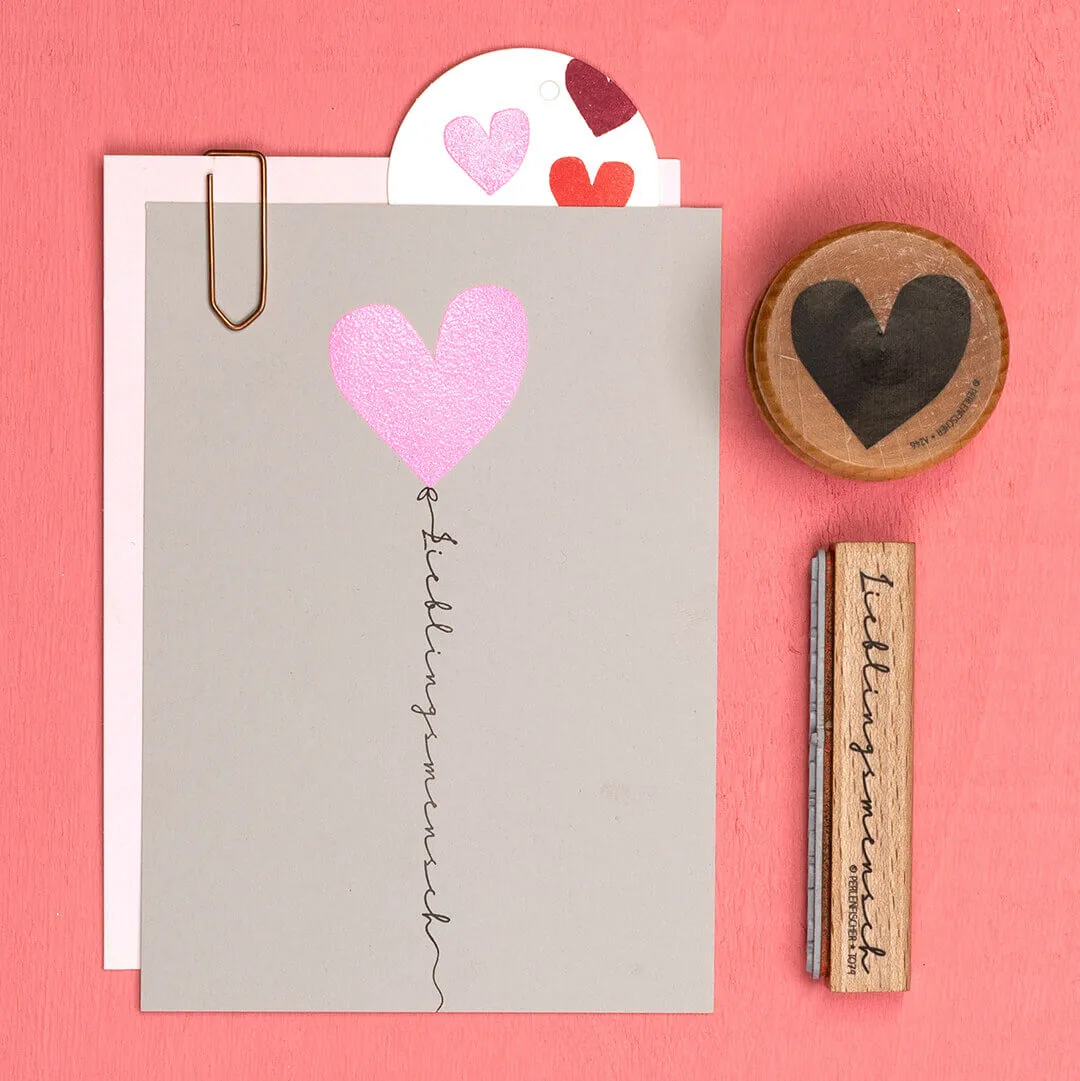 Perlenfischer Sweetheart XL Stempel 36 x 36 mm