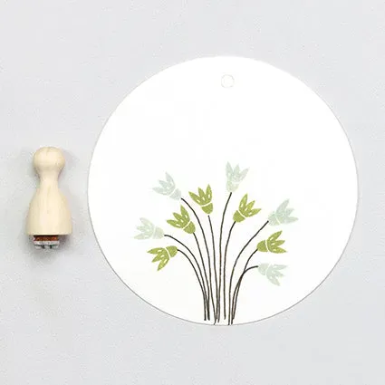 Perlenfischer Hängeblüte Stempel 8x6 mm Holzkegel