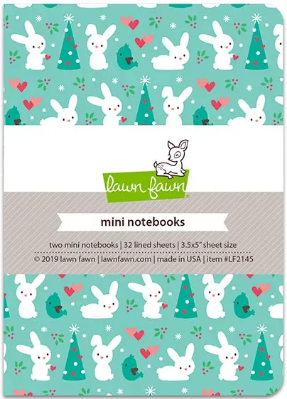Lawn Fawn Snow Day Remix Mini-Notizbücher 2er-Set liniert