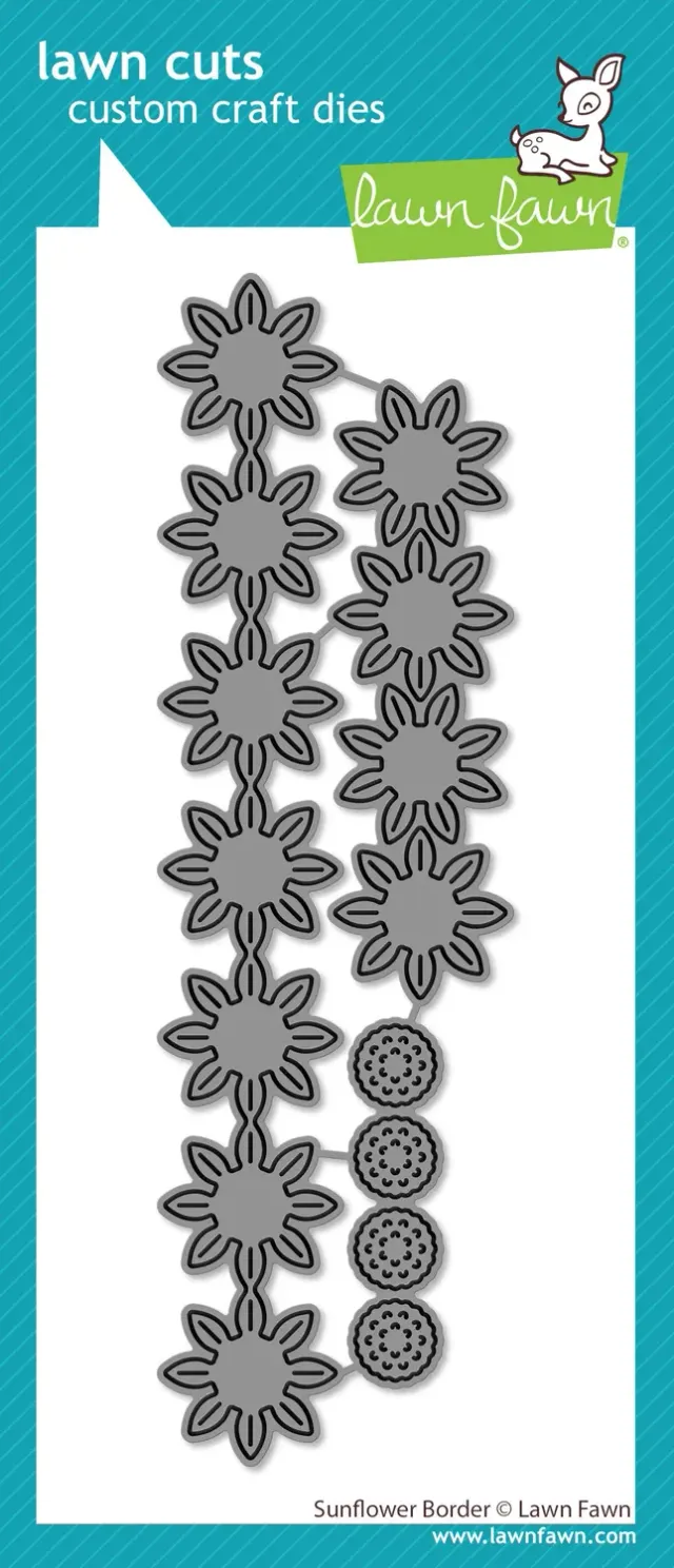 Lawn Fawn Sunflower Border Stanze 6-teilig Blumen