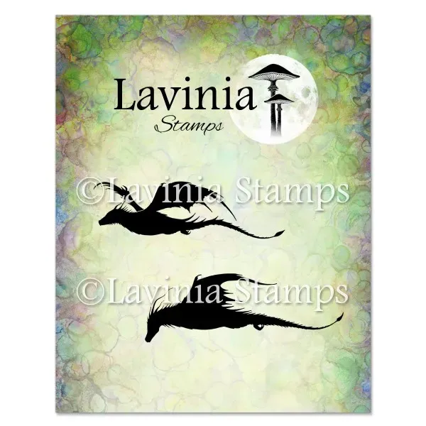Lavinia-Stamps Dragon Set Stempel klar Drachen
