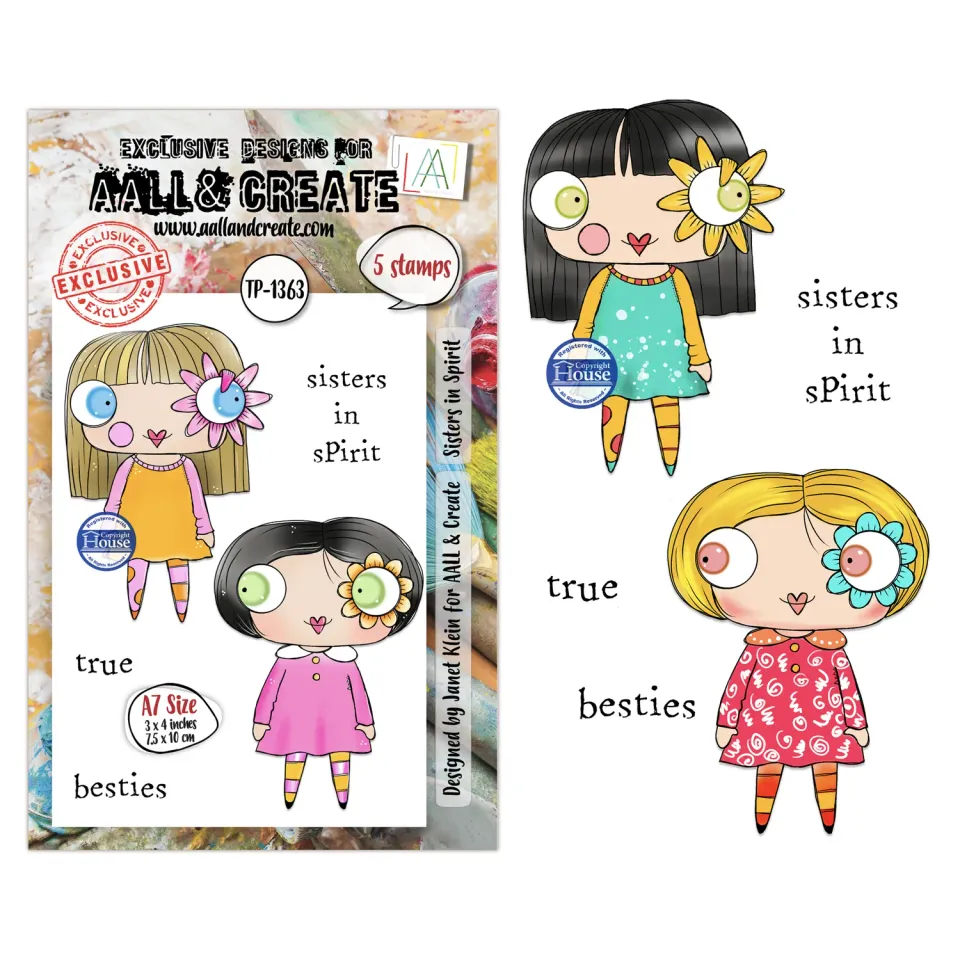 AALL and Create TP-1363 Sisters in Spirit Stempelset A7
