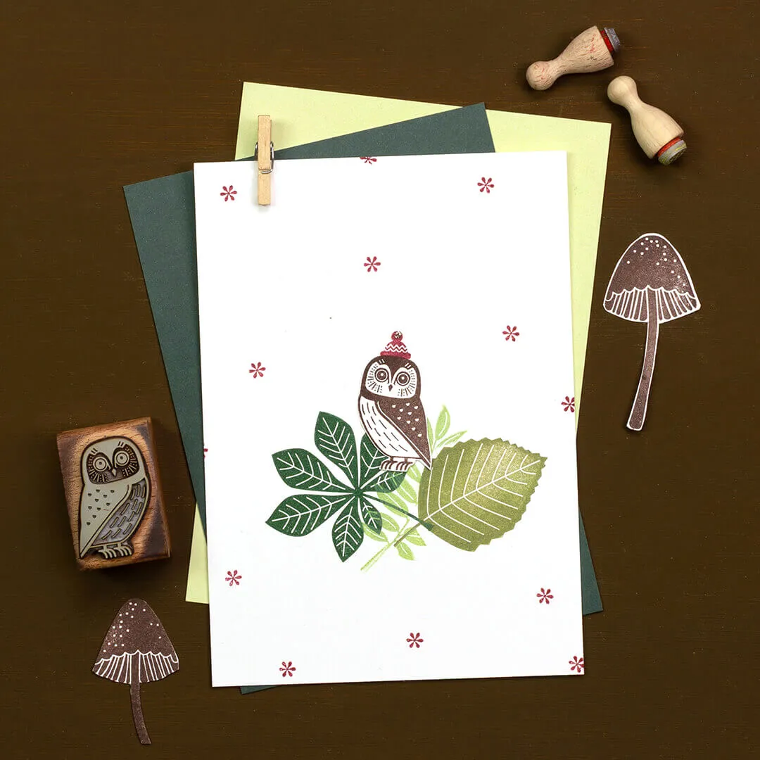 Perlenfischer Beech Leaf XL Stempel Holz 50x30 mm