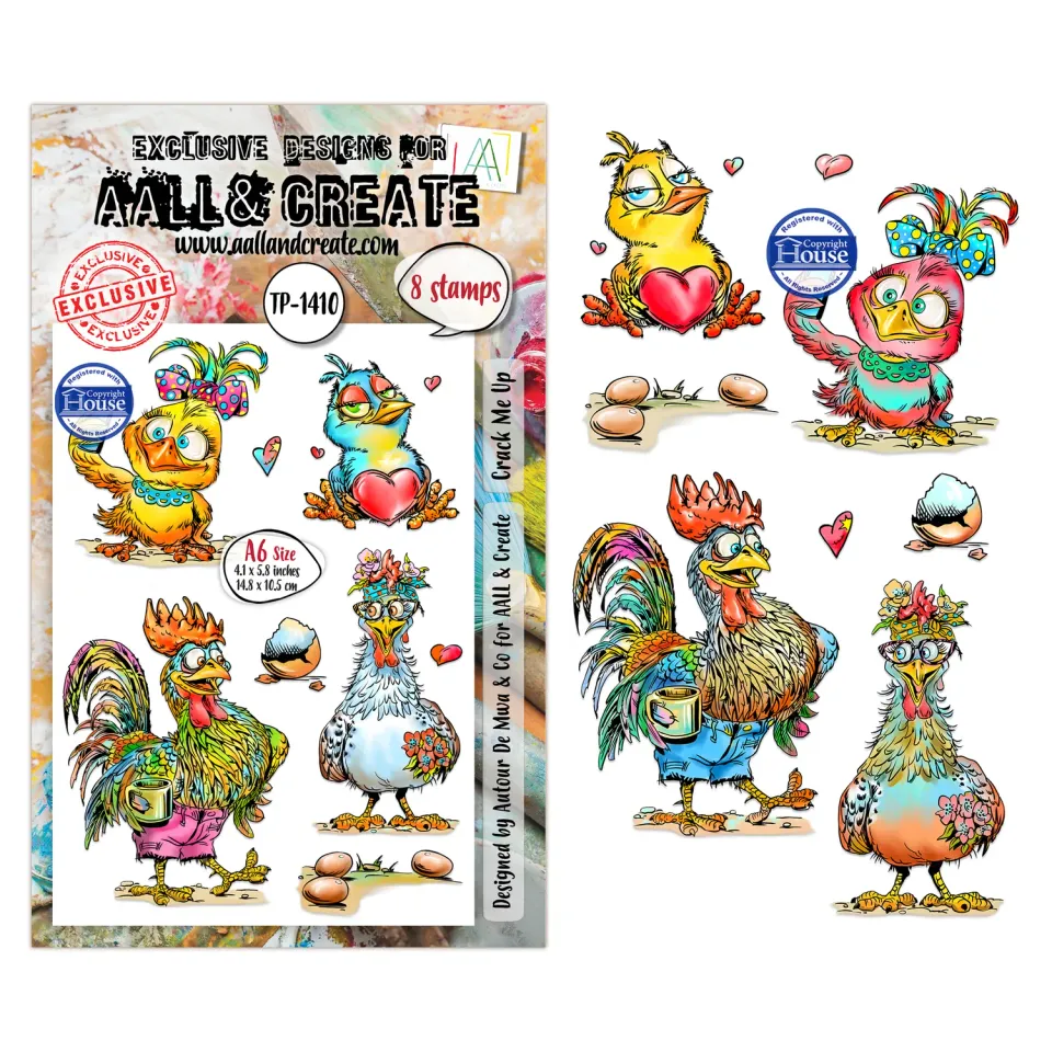 AALL and Create TP-1410 Stempelset Crack Me Up A6 klar