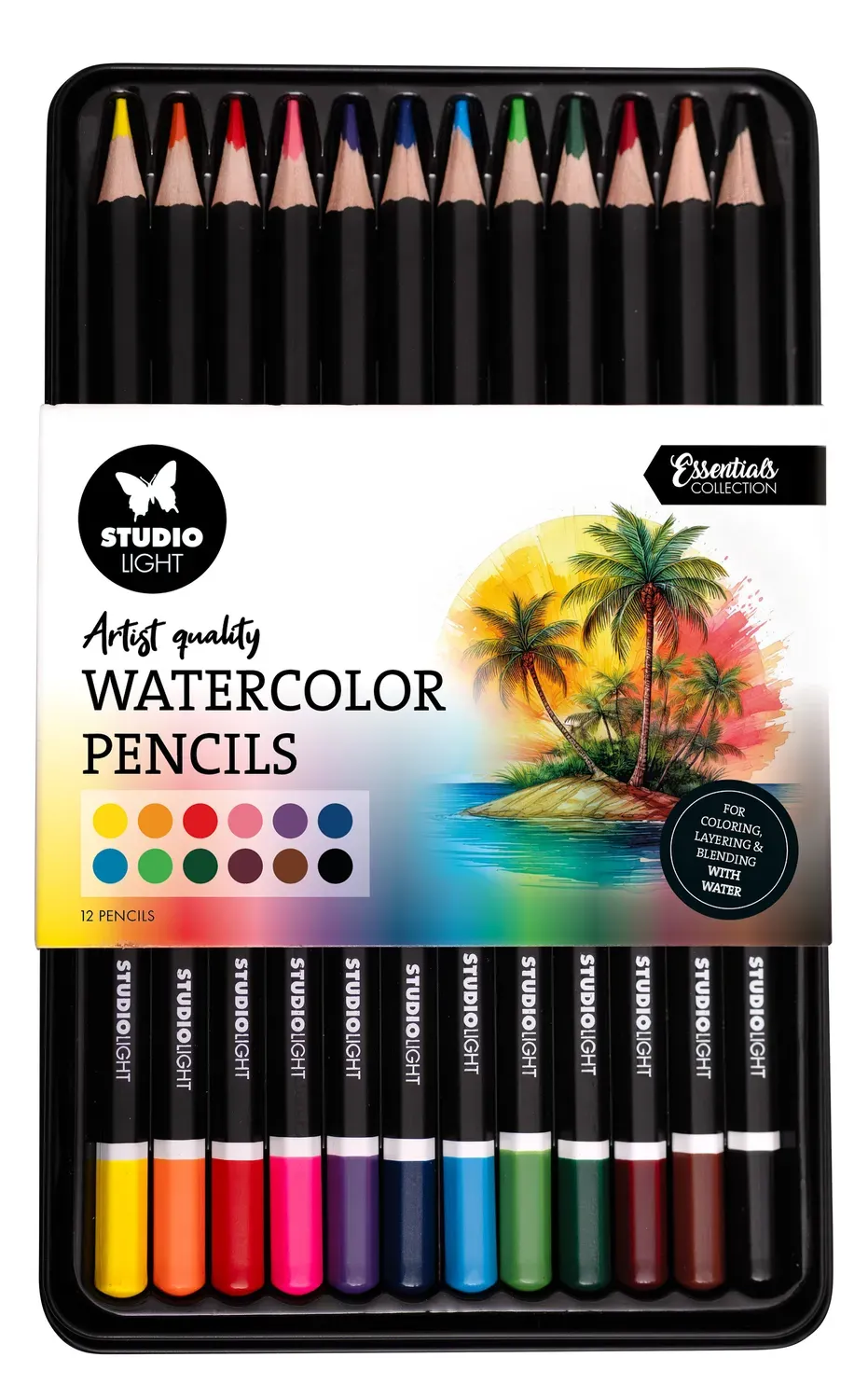 StudioLight Essentials Aquarellstifte 12er farbig