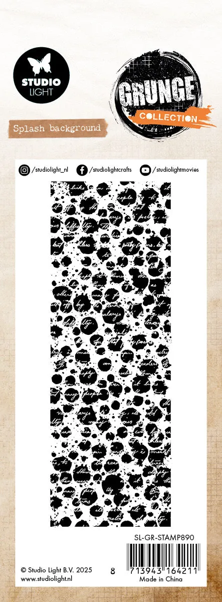 StudioLight Grunge Clear Stamp Splash Background Spritzmuster