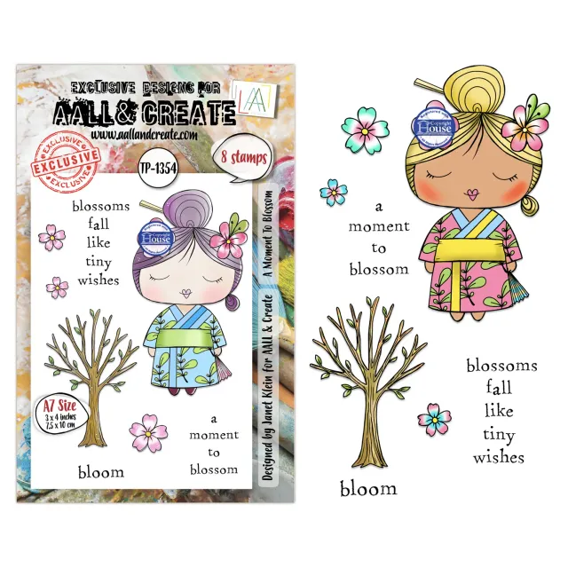 AALL and Create TP-1354 Stempelset A Moment To Blossom A7