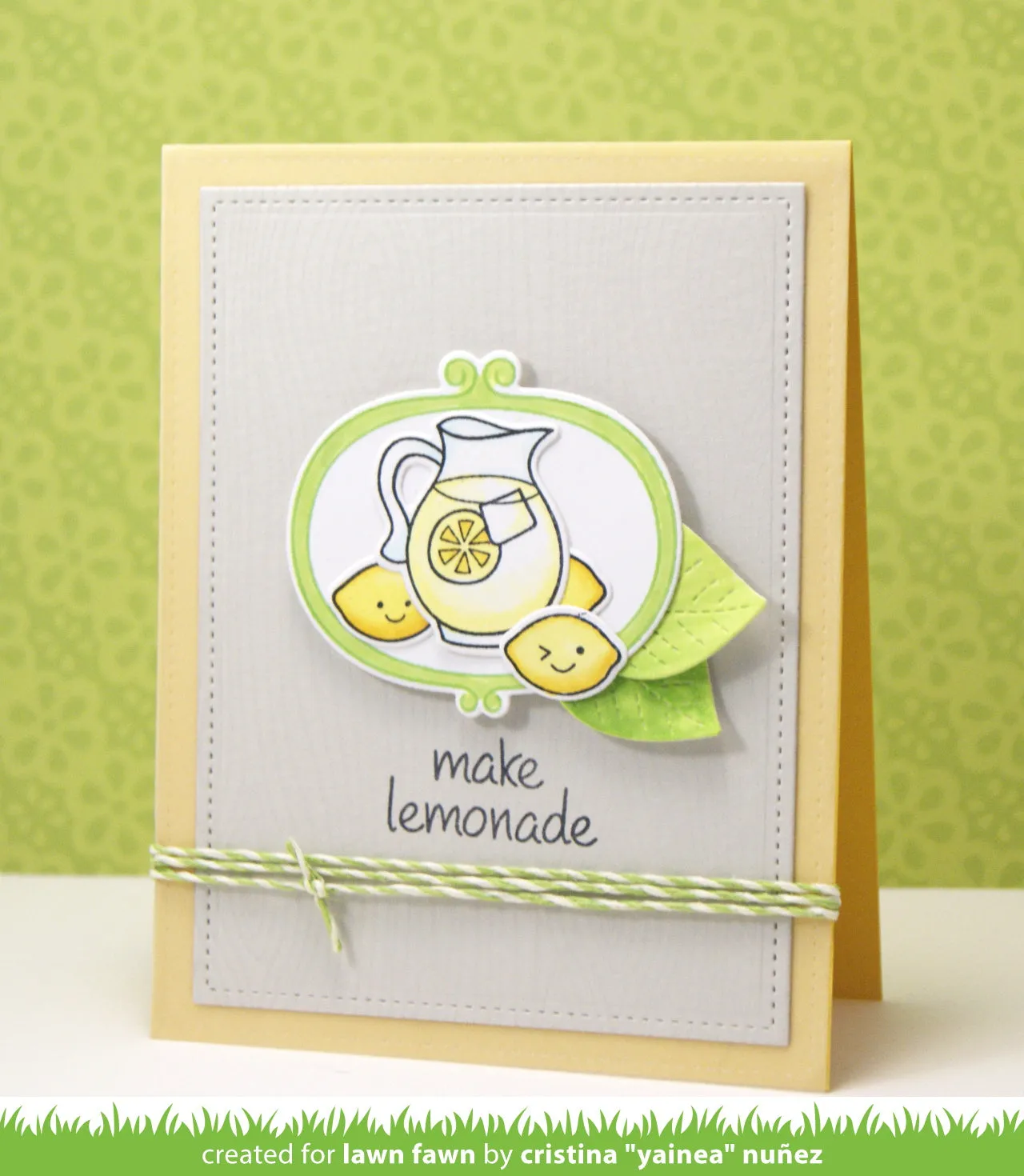 Lawn Fawn Make Lemonade Stempelset Mini Zitrone Sommer