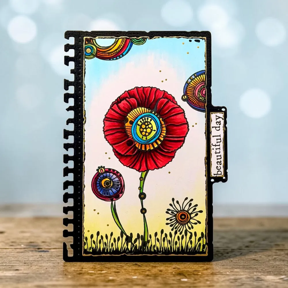 AALL and Create TP-1478 A6 Stempel Graphic Coquelicots 9-teilig