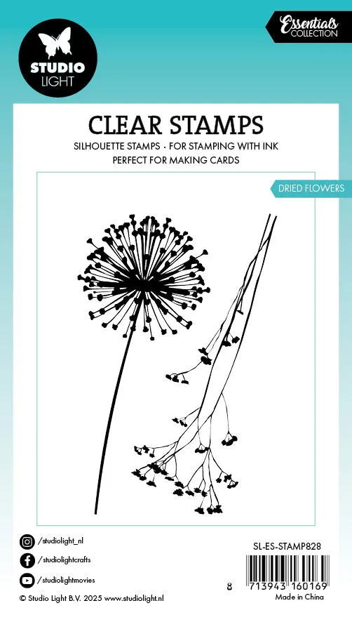StudioLight Essentials Dried Flowers Clear Stamp Trockenblumen