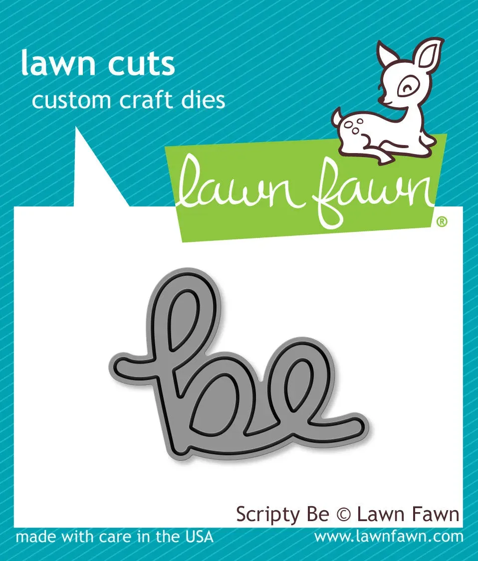 Lawn Fawn Scripty Be Lawn Cuts Wortstanze