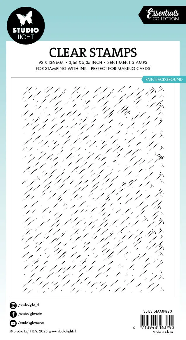 StudioLight Essentials Rain Background Stempel Regen