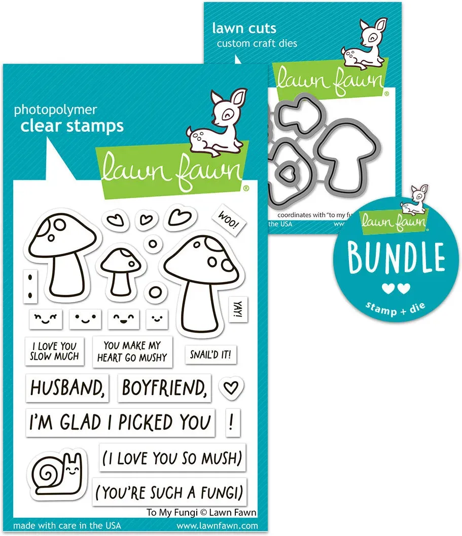 Lawn Fawn To My Fungi Stempel + Stanze Bundle Pilze
