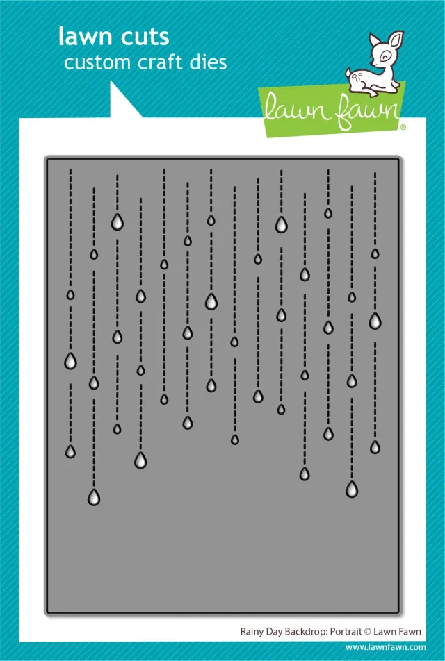 Lawn Fawn Lawn Cuts Rainy Day Backdrop Portrait Stanzschablone