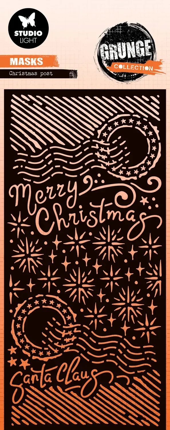Studio Light Grunge Schablone Christmas Post