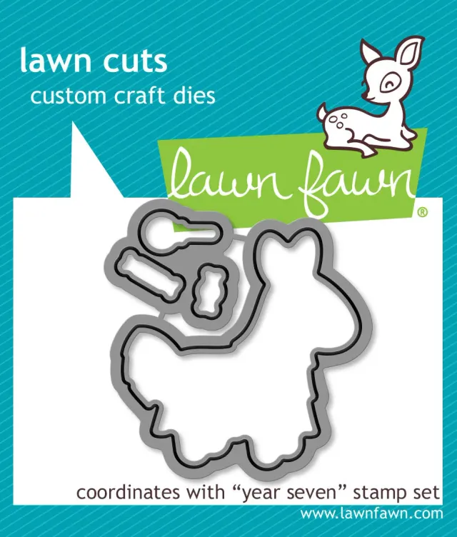 Lawn Fawn Year Seven LF1339 Lawn Cuts Stanzen Geburtstag