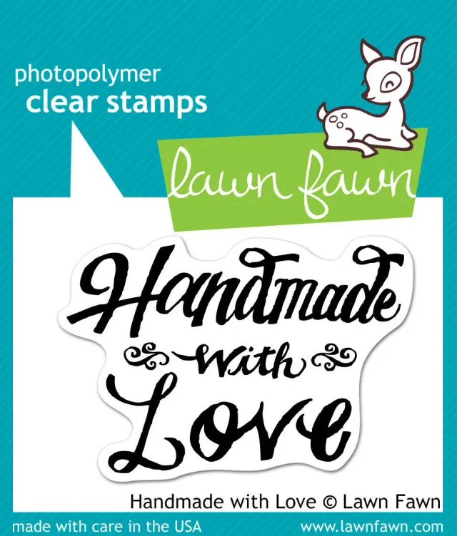 Lawn Fawn Handmade with Love LF388 Clear Stempel mini
