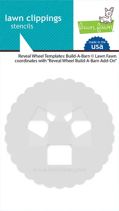 Lawn Fawn Reveal Wheel Build-a-Barn Schablone 2-teilig