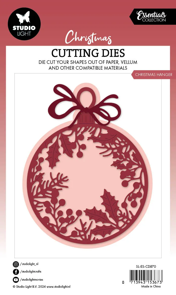 Studio Light Essentials Christmas hanger Stanzschablone 92x139 mm