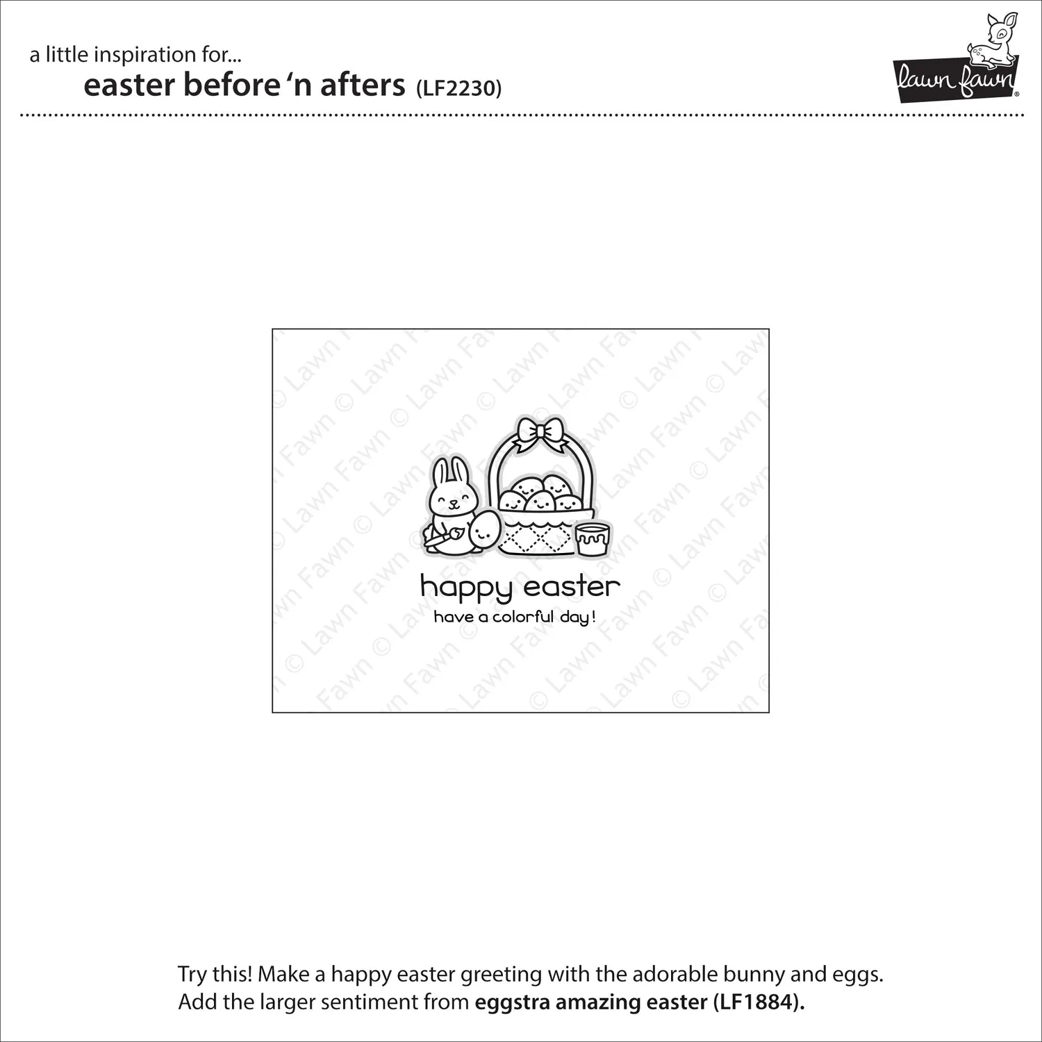 Lawn Fawn Easter Before n Afters Clear Stamps Ostern
