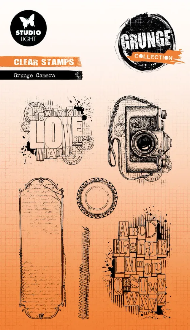 StudioLight Grunge Collection Clear Stamp Grunge Camers