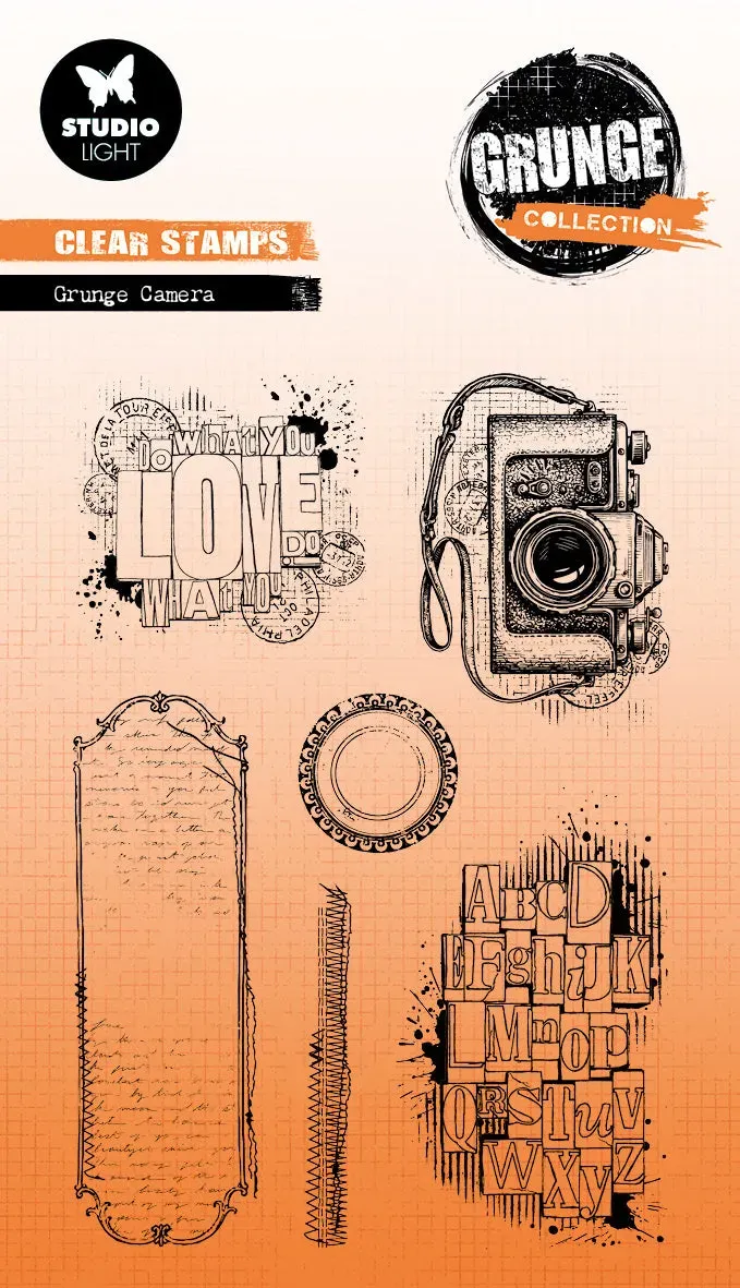 StudioLight Grunge Collection Clear Stamp Grunge Camers