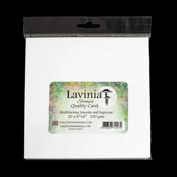 Lavinia-Stamps Multifarious Card 6x6 Blankokarten Weiß weiß