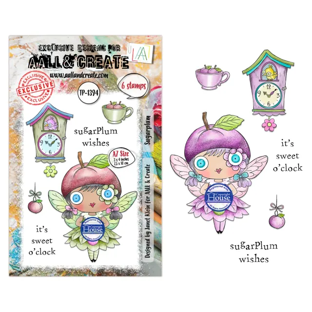 AALL and Create TP-1394 Sugarplum Stempelset A7 Weihnachten