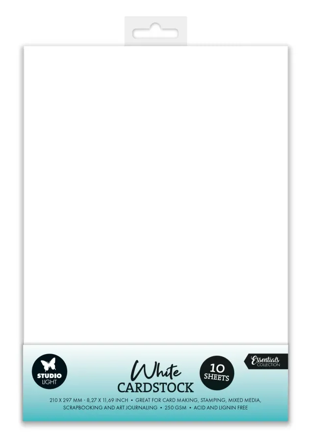 StudioLight Essentials Paper Set Cardstock weiß 250 gsm 10 Blatt