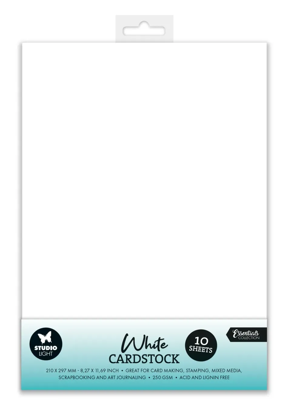 StudioLight Essentials Paper Set Cardstock weiß 250 gsm 10 Blatt